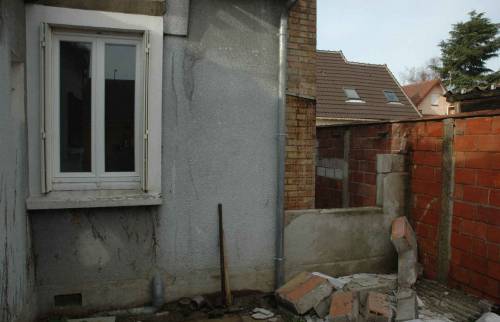 Démolition de l'appentis