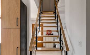 Escalier bois et métal Orvault