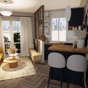 Optimiser d'un salon et d'une cuisine - Tanja NESIC - La Maison Des Architectes