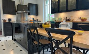 Cuisine et son îlot central