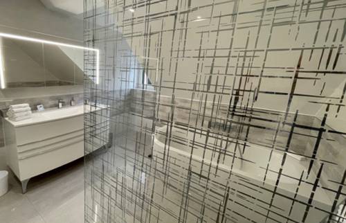 Paroi vitrée de la douche