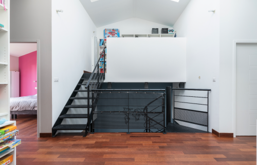 Extension en zinc à Saint-Sébastien-sur-Loire - changement parquet