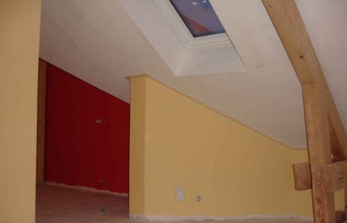 Pendant les travaux d'isolation peinture