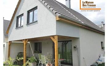 Travaux d'agrandissement par le haut