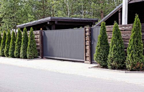 Portail sur mesure en acier thermolaqué sur Castelnau d'Estrétefonds (31)