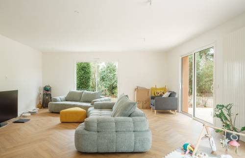 Rénovation intérieure d’une maison des années 2000- Vertou (44120)-salon