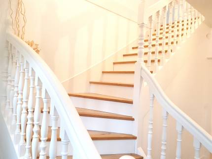 Escalier blanc et bois Libourne