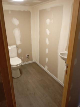 Création d'un WC dans sous-sol