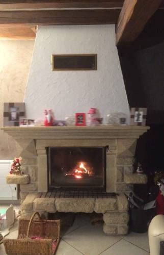 Cheminée avant les travaux à Auxerre