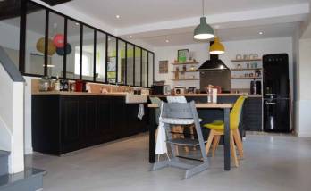 Installation d'une verrière cuisine - La Maison Des Travaux Rouen