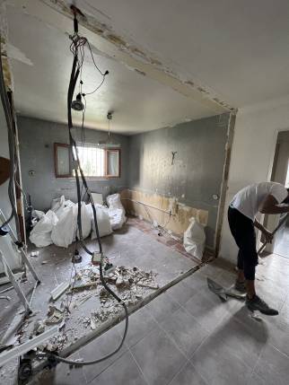 Travaux cuisine en chantier