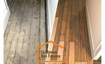 réfection d'un vieux parquet massif