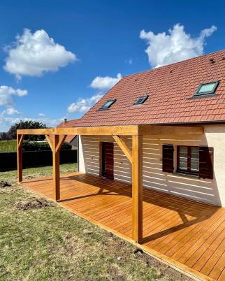 Pergola en bois Douglas massif