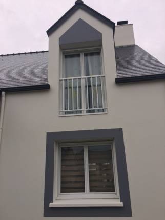 Travaux de ravalement de façade - façade rénovée - Nantes 44