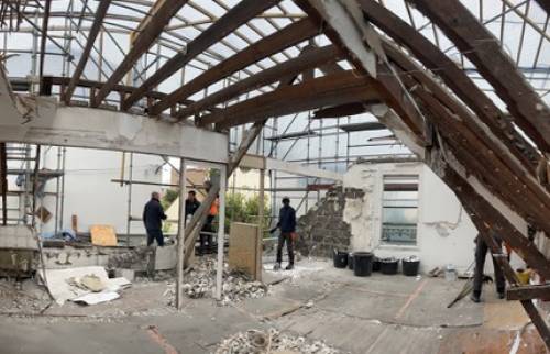 Dépose du toit existant