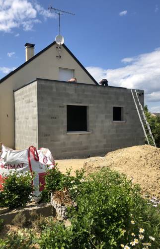 extension maison travaux