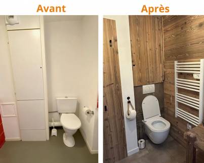 Travaux avant apres sdb Alpes