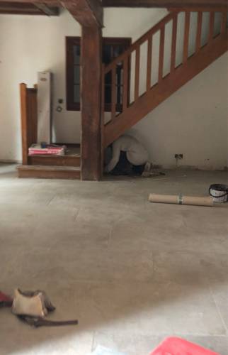 Salon en cours de rénovation Yvelines