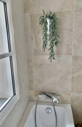 Détail faience salle de bain - Houdan