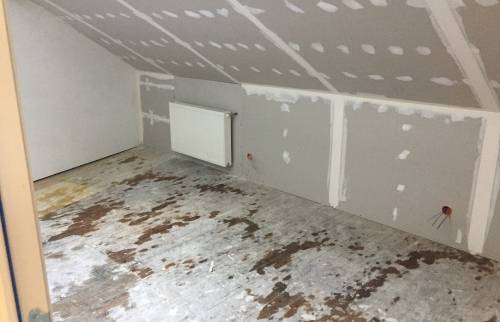 Isolation des rampants de la chambre sous combles - Yvelines