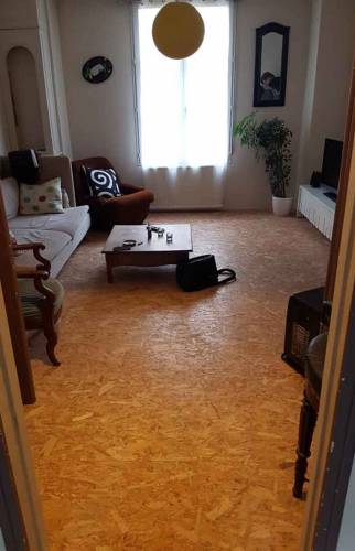 avant : revêtement sol OSB