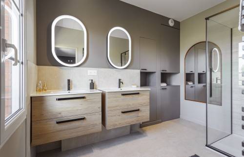 Salle de douche parentale