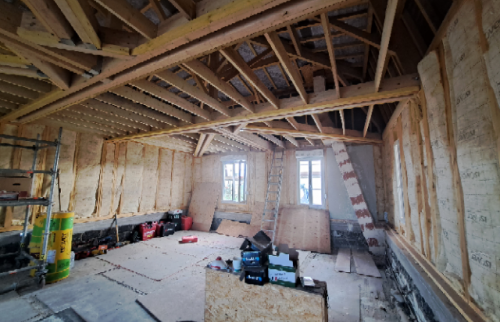 Extension en ossature en bois