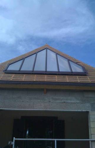 agrandissement avec construction charpente et couverture