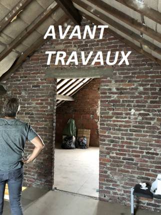 Combles avant travaux (Brunoy 91800)