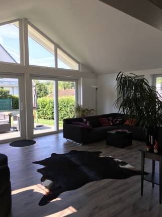 Aménagement intérieur d'une extension de maison à ossature bois - Pornic 44210