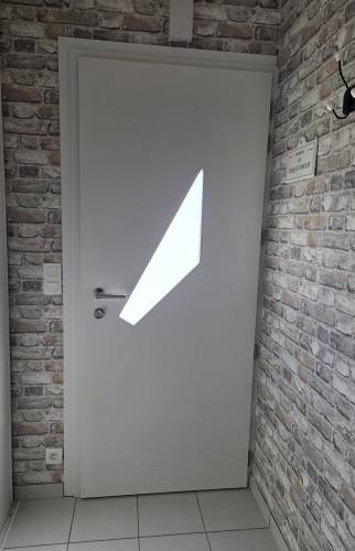 Nouvelle porte vue intérieure coloris blanche