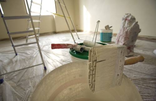 Peinture de la chambre à Damgan Kervoyal