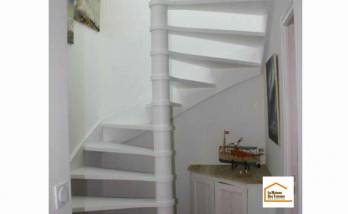 Réfection d'un escalier en colimaçon à Granville (50400)