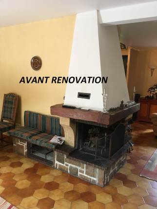 Ancienne cheminée du salon (Varennes-Jarcy 91480)