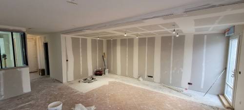 Rénovation de séjour avec travaux de plâtrerie - Brie-Comte-Robert 77170