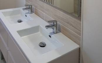 meuble double vasque, salle de bain rénovée