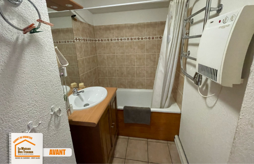 rénovation appartement montagne, rénovation Praz-sur-Arly, artisans locaux Haute-Savoie, courtier travaux Chamonix, appartement rénové, La Maison des Travaux