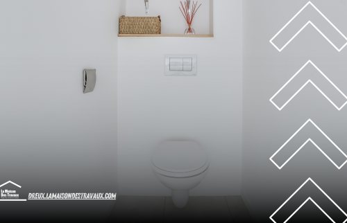 Peinture et pose d'un WC suspendu par La Maison Des Travaux de Dreux