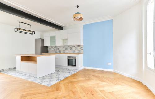 parquet en pointe de hongrie rénové