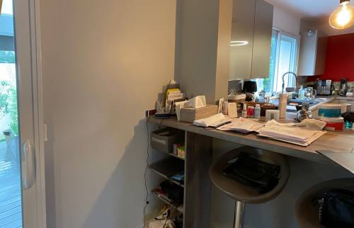 Avant la mise en place du meuble sur mesure