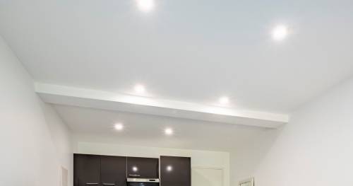 isolation des murs et faux plafond avec spots encastrés