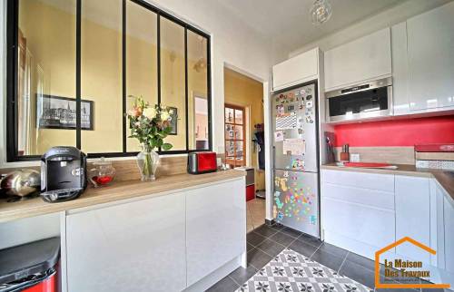 Nouvelle cuisine avec verrière (Montgeron 91230)