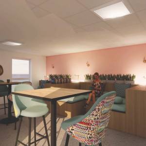 AMENAGEMENT SALLE DE PAUSE LOCAUX PROFESSIONNELS PLURIDISCILPLINAIRE - Pascaline COMTE - La Maison Des Architectes