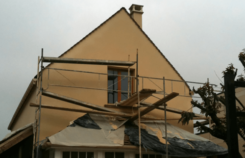 Pose d’un enduit de façade