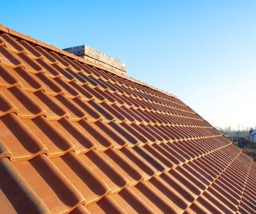 Toiture tuiles terre cuite