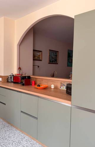 Ouverture entre cuisine et salon