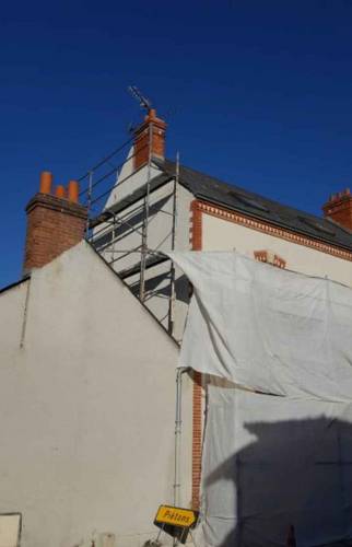 Façade pendant travaux