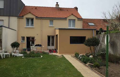 Extension d'une maison de 15 m² en toiture zinc à Nantes (44)