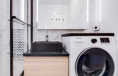 Rénovation de salle de bain à Clamart le meuble vasque
