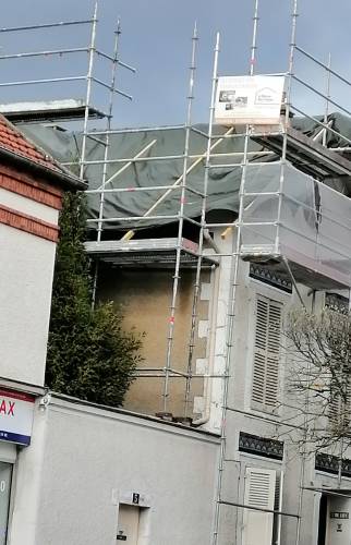 Chantier toiture Fontainebleau